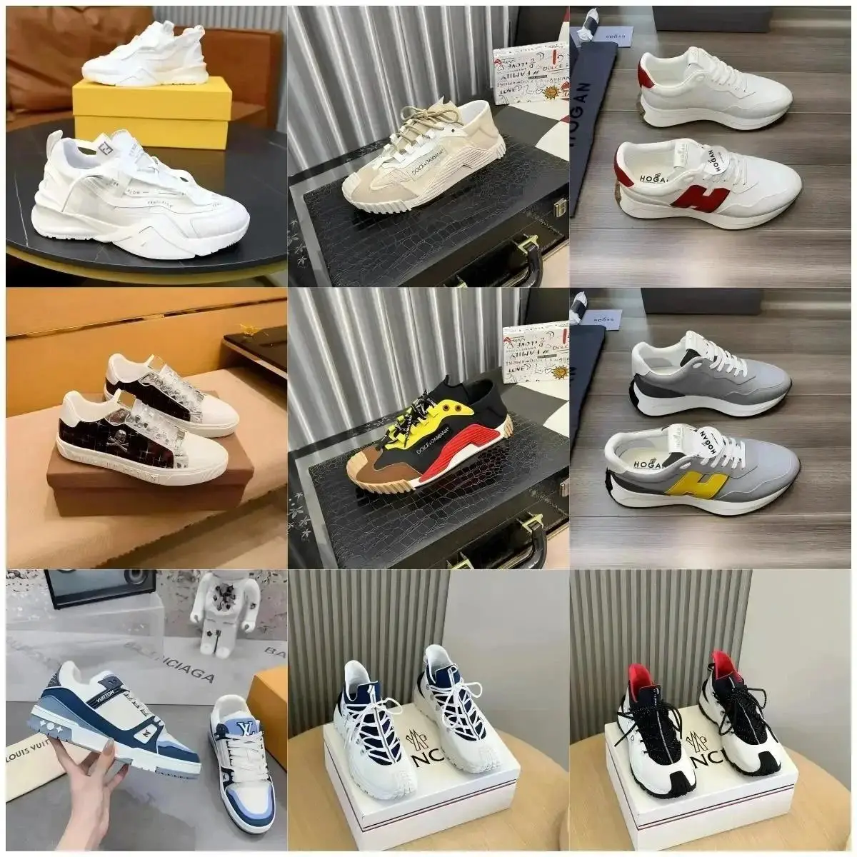 LV Trainer Moncler Hogan Sneakers [40 styles]