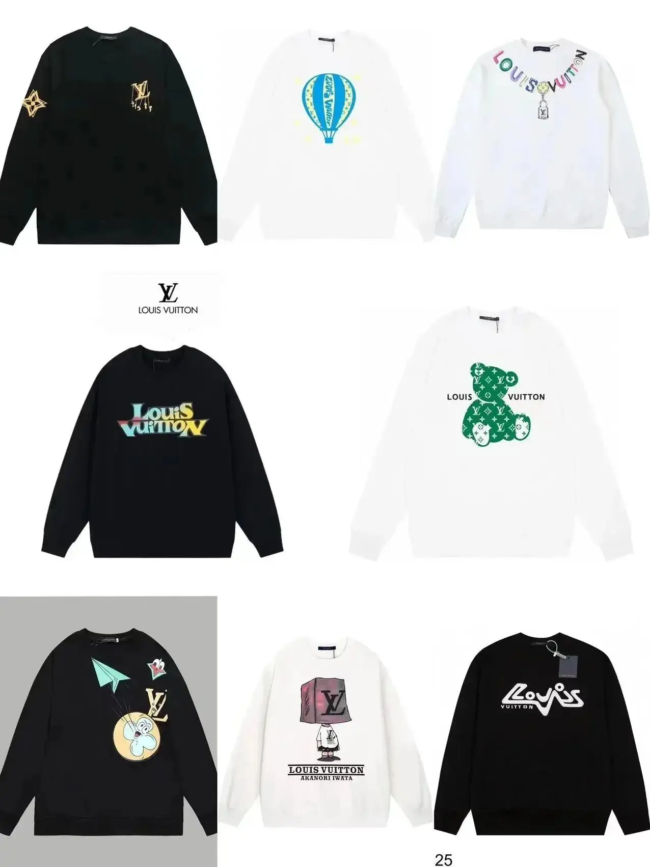 Louis Vuitton Graphic Print Sweatshirts [Multiple Designs]