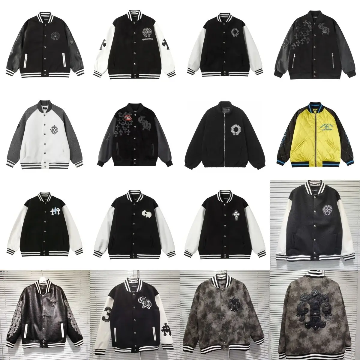 Chrome Hearts Baseball Varsity Jackets [16 styles]